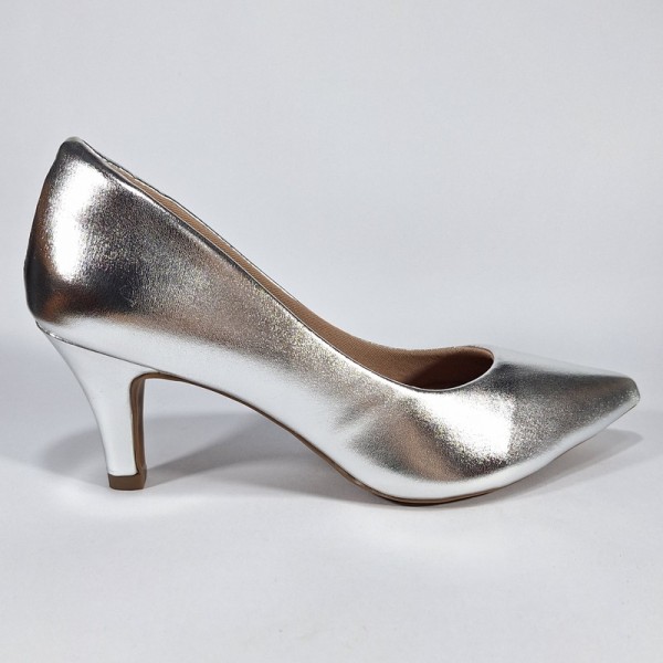 SCARPIN PRATA METAL